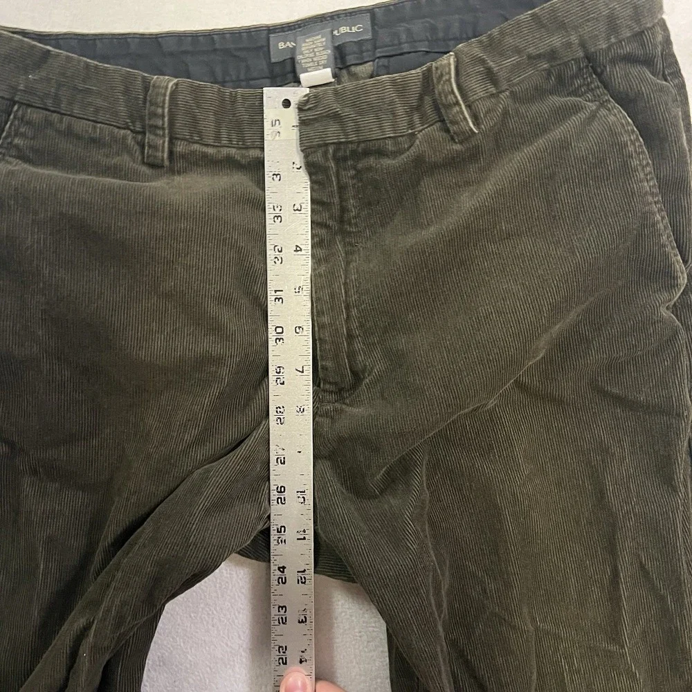 Banana Republic Pants Men's Size 34x30 Green Corduroy Vintage Straight Casual